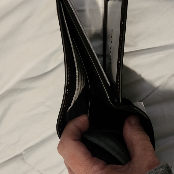 NEW Coach mens wallet with removable id wallet Mahogany dark brown - Picture 3 of 6